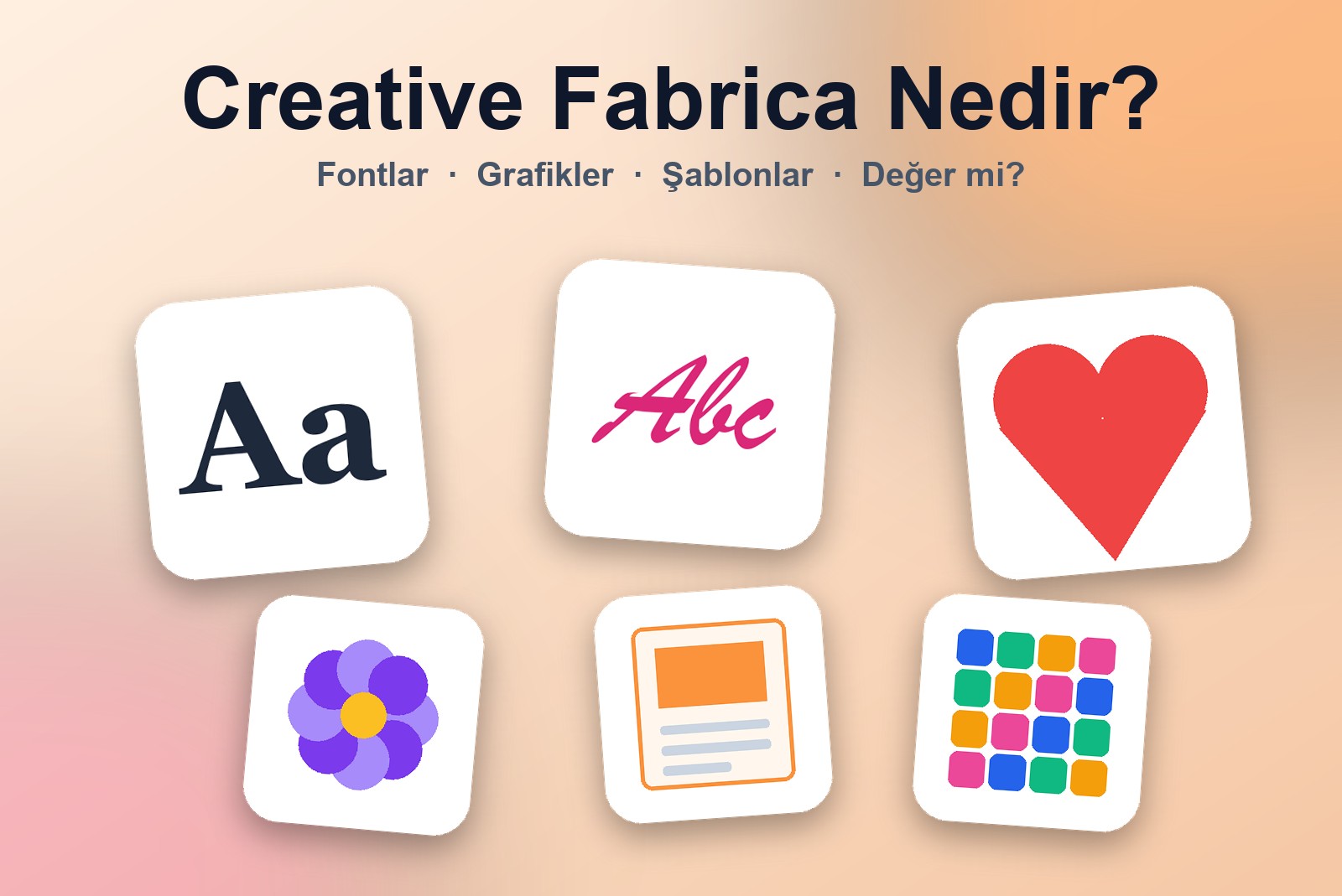 Creative Fabrica nedir: fontlar, grafikler, şablonlar ve hobi dosyaları