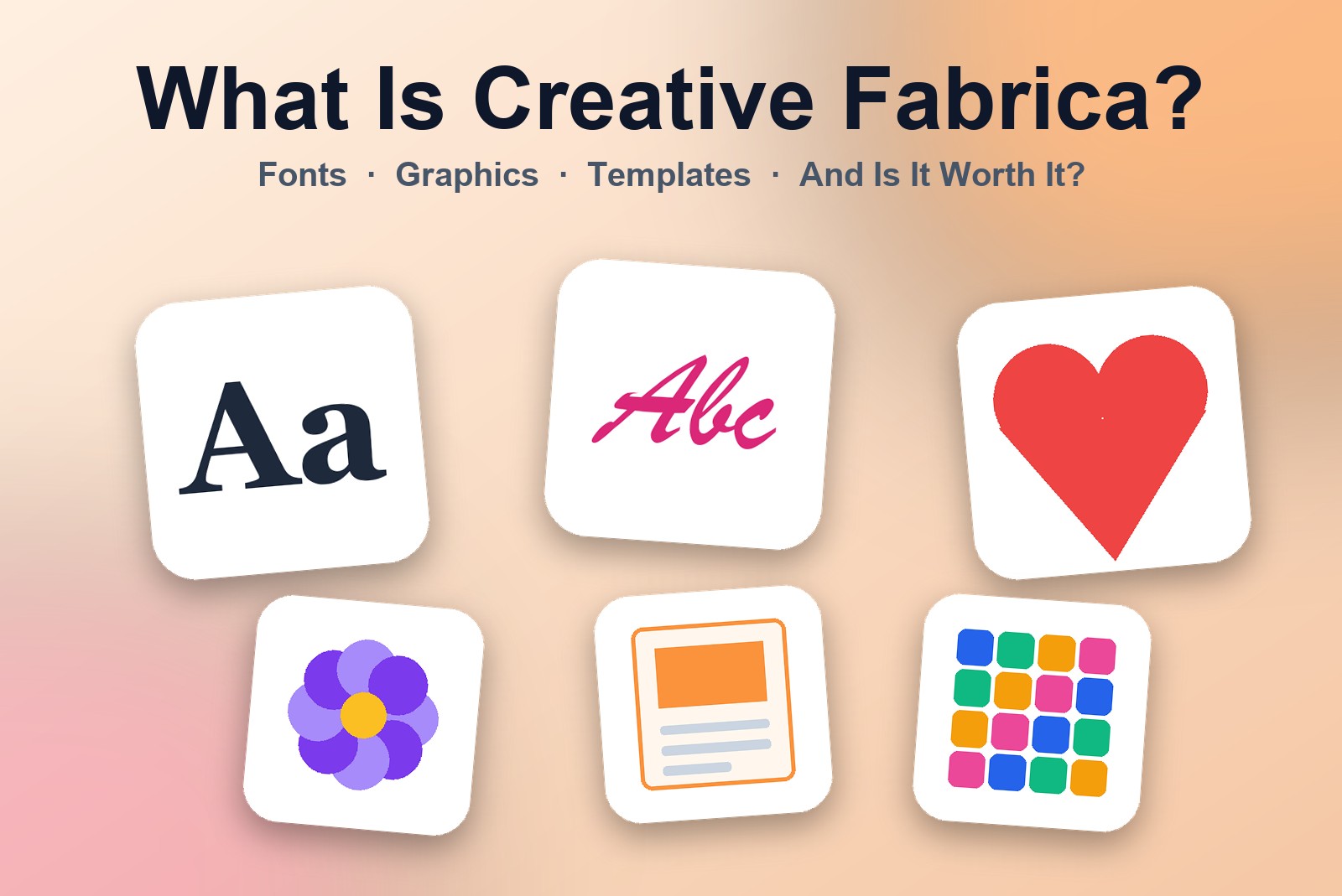What is Creative Fabrica: fonts, graphics, templates and craft files