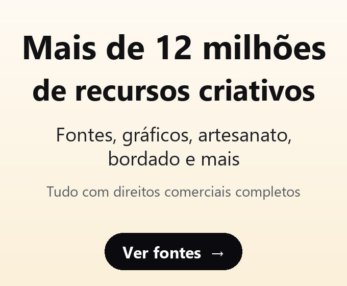 Creative Fabrica: mais de 12 milhões de recursos criativos, fontes, gráficos, artesanato e bordado, tudo com direitos comerciais completos