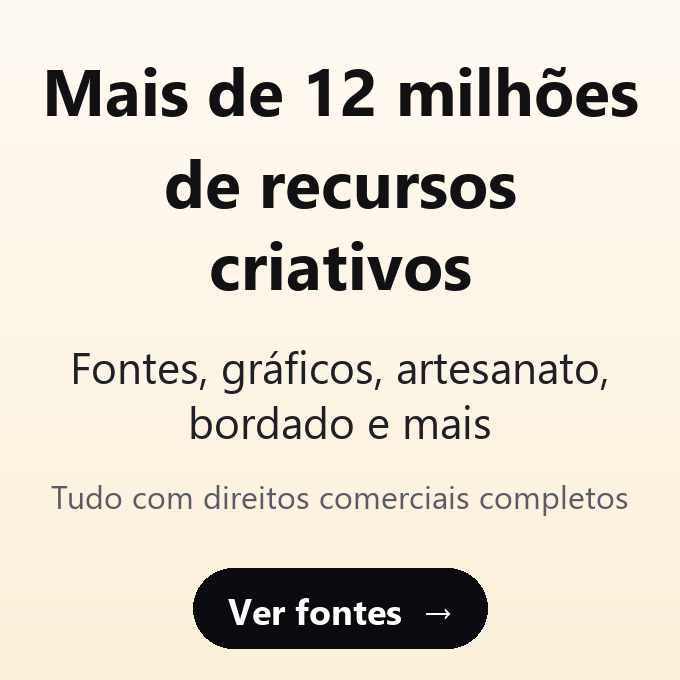 Creative Fabrica: mais de 12 milhões de recursos criativos, fontes, gráficos, artesanato e bordado, tudo com direitos comerciais completos