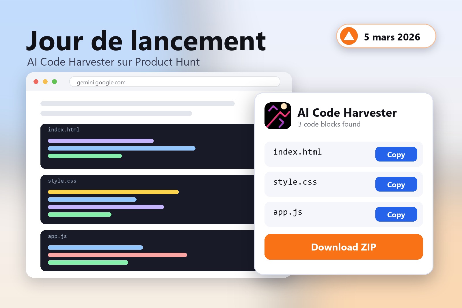 C'est quoi Product Hunt — le lancement d'AI Code Harvester