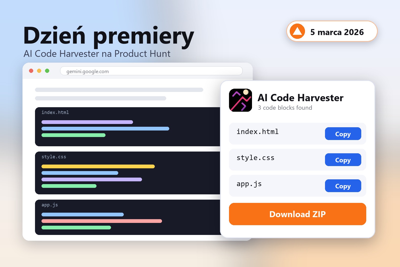 Czym jest Product Hunt — premiera AI Code Harvester