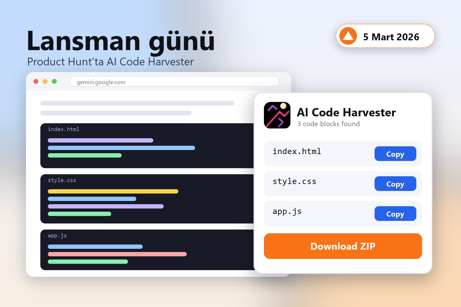 Product Hunt nedir — AI Code Harvester'ın lansmanı