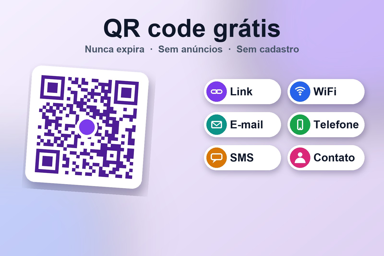 Como criar um QR code grátis que nunca expira, sem cadastro