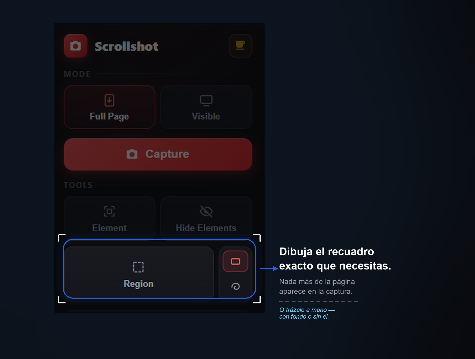 Cómo Capturar Solo una Parte de una Página Web