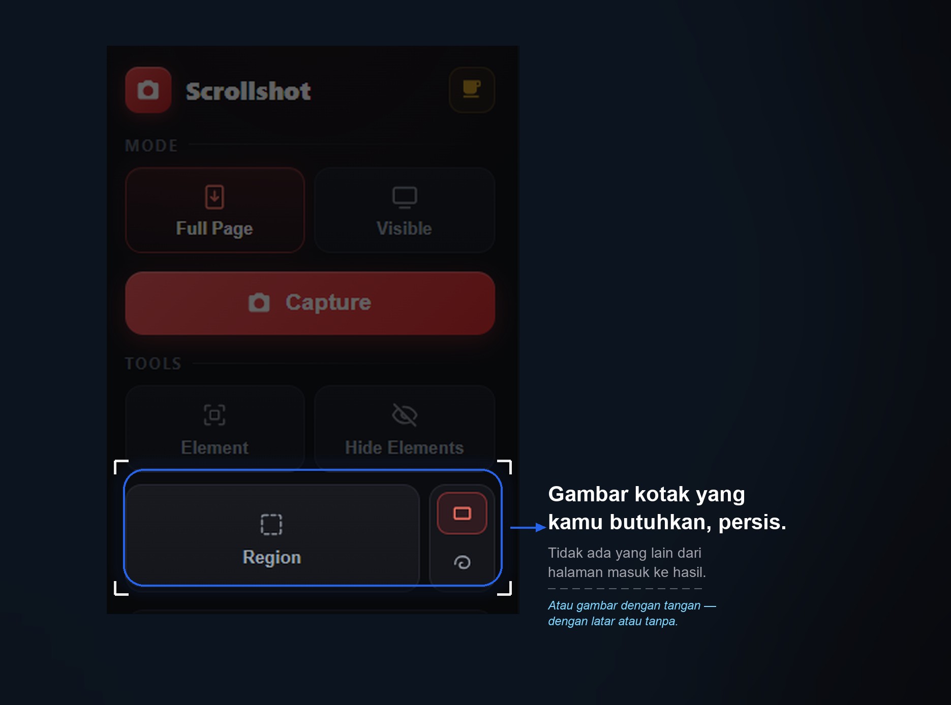 Cara Screenshot Hanya Satu Bagian dari Halaman Web