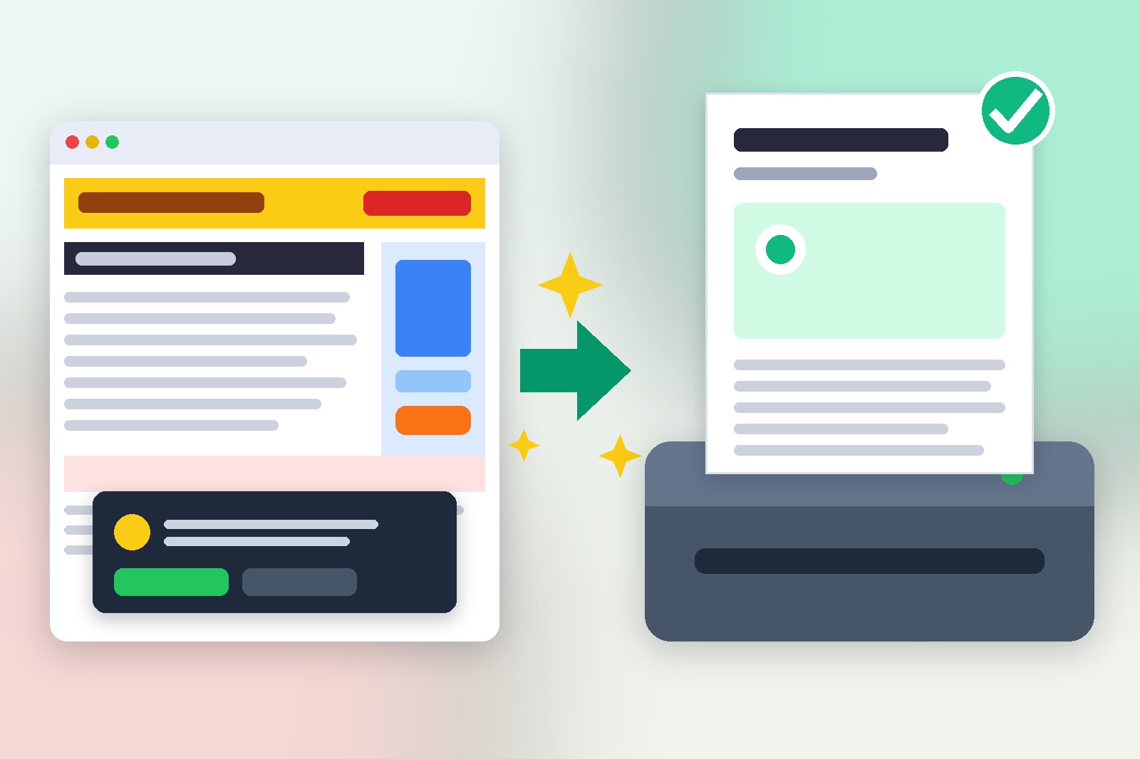 How to print a webpage without ads or clutter