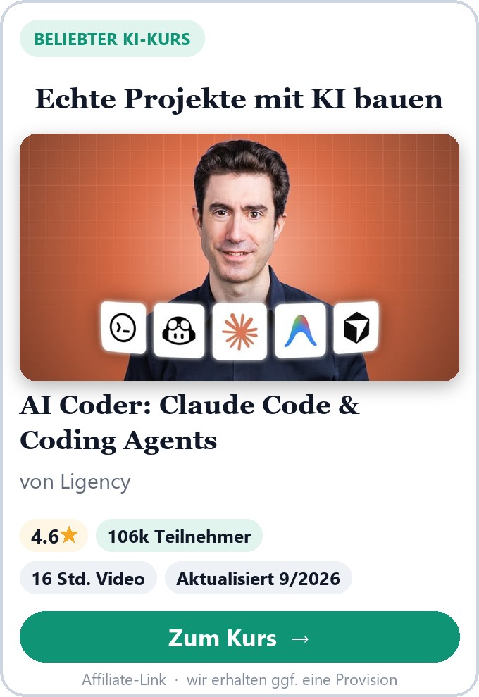AI Coder: Complete Claude Code & Coding Agents Course by Ligency on Udemy