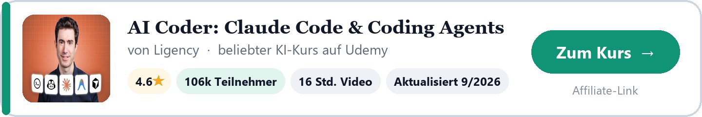 AI Coder: Complete Claude Code & Coding Agents Course by Ligency on Udemy