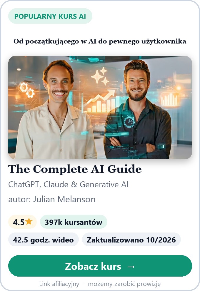 The Complete AI Guide: Learn ChatGPT, Claude & Generative AI by Julian Melanson on Udemy