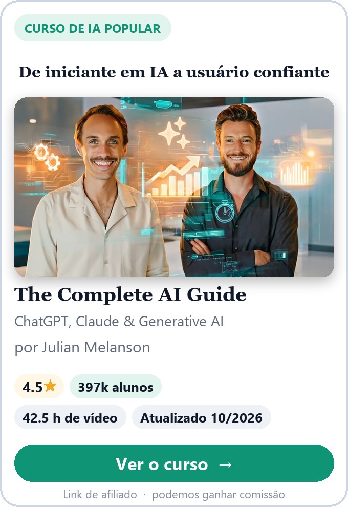 The Complete AI Guide: Learn ChatGPT, Claude & Generative AI by Julian Melanson on Udemy