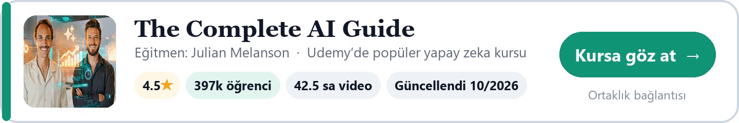 The Complete AI Guide: Learn ChatGPT, Claude & Generative AI by Julian Melanson on Udemy